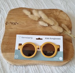 Lunettes de soleil bébé et enfant UV400 rondes - Jaune
