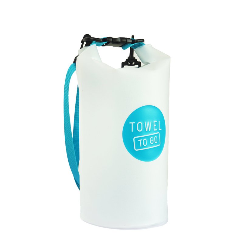 ASCIUGAMANO DA GO Borsa Roll N Go Dry 5L | Borsa da surf per piscina da spiaggia trasparente impermeabile | Blu