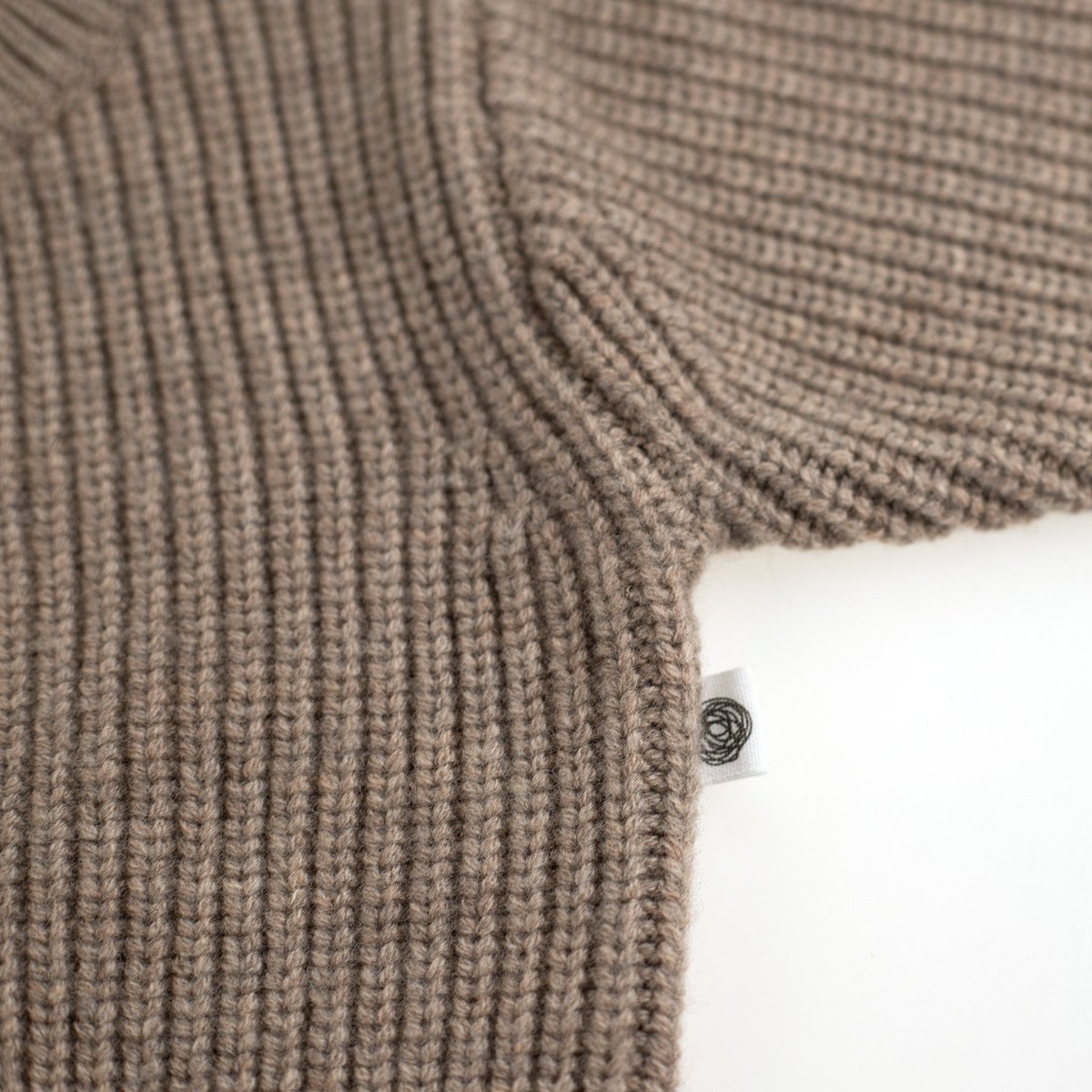 Knitted Woolen Baby Cardigan - Merino Wool - Cobble