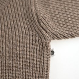 Knitted Woolen Baby Cardigan - Merino Wool - Cobble
