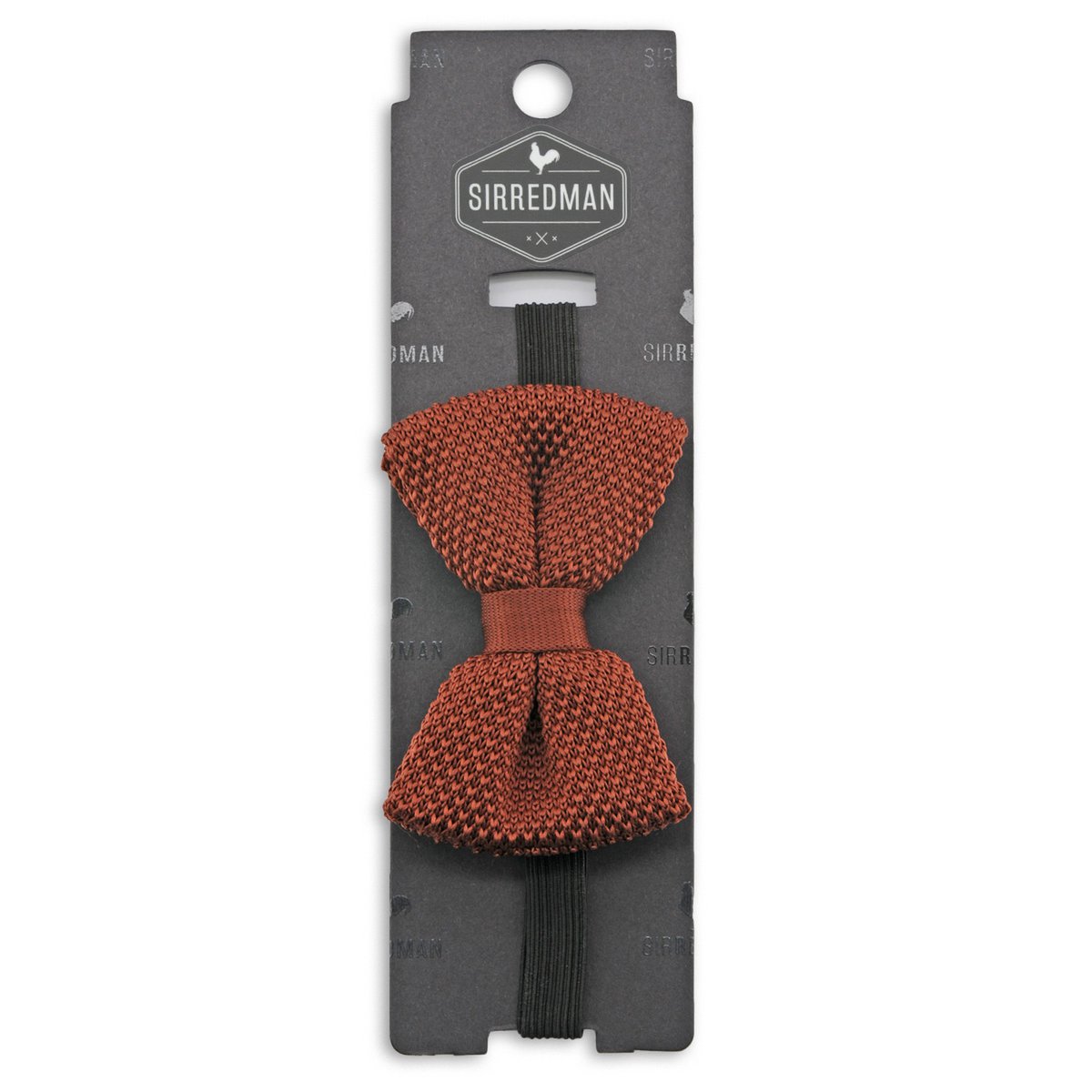 Sir Redman knitted kids bow tie rust brown