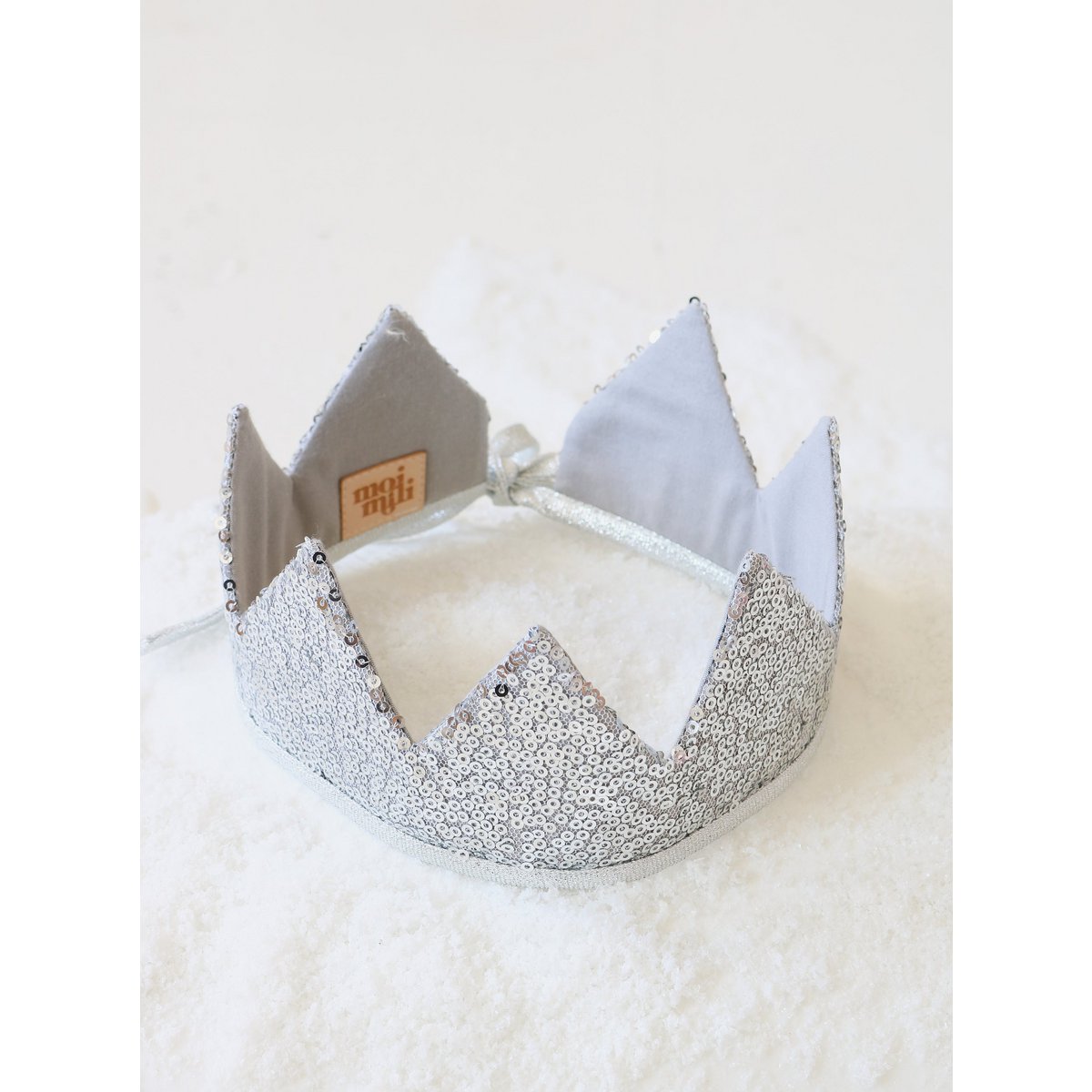 “Silver Sequins” Fairy-tale Crown and Wand Magic Set