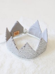 “Silver Sequins” Fairy-tale Crown and Wand Magic Set
