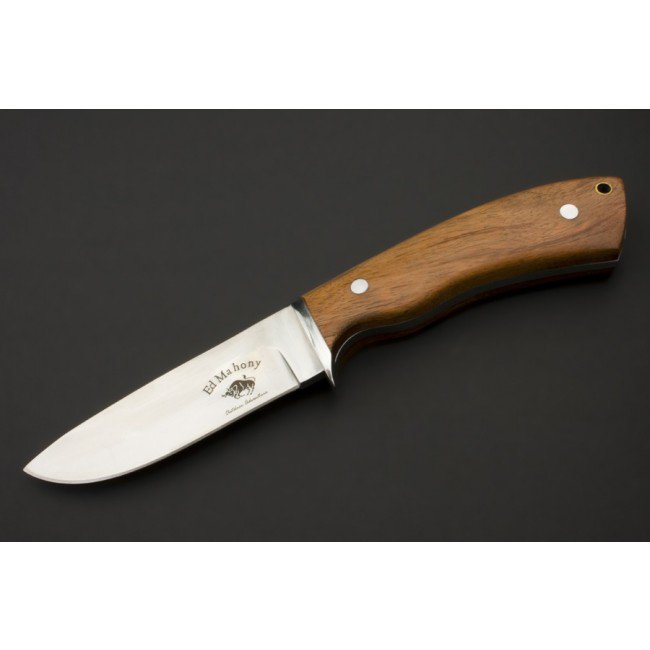 ED MAHONY Beaver Hunter - Birmański nóż myśliwski Ironwood, 440C