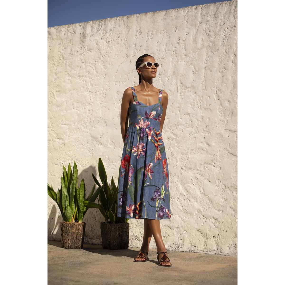 Midi-jurk Wild Bloom