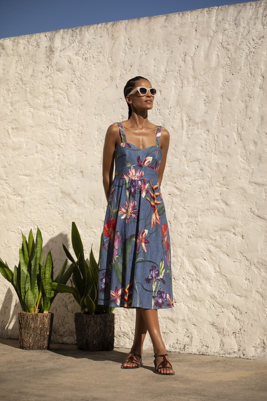 Vestido midi Wild Bloom