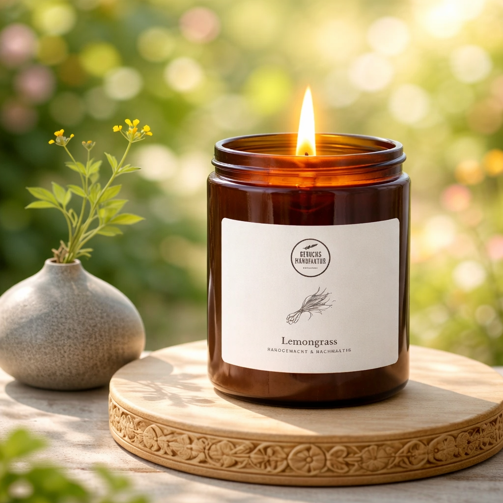 Fragrance candle "Lemongrass" - refreshing & vitalizing