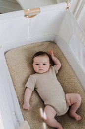 Sábana bajera ajustable para bebé y niño - Lana merino
