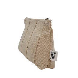 ANNA NERA Fairtrade Etui S - Make up tasje - Toilettasje - Toilettasje - Naturel S 300-023