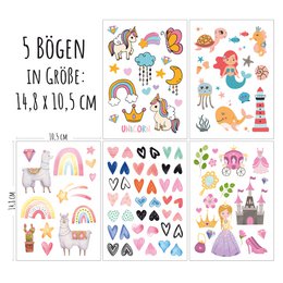 Children's tattoos - motif "Fantasy"