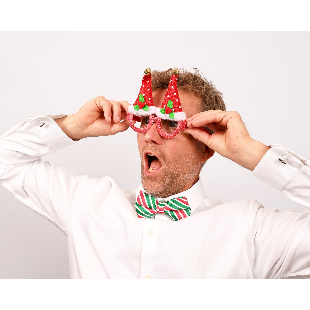 Bowtie - Green and red stripes