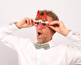 Bowtie - Green and red stripes