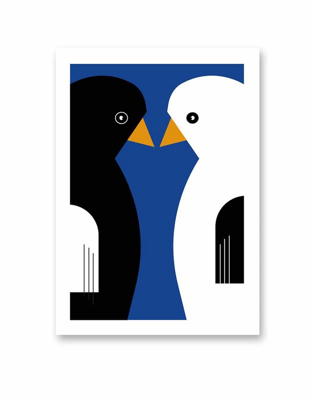 LOVEBIRDS | FSC® postcards | Dutch Design