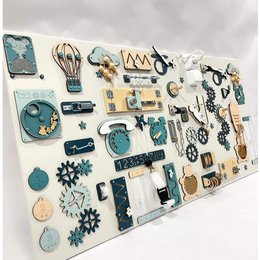 Conseil animé mural - Panneau d'activité en bois Montessori