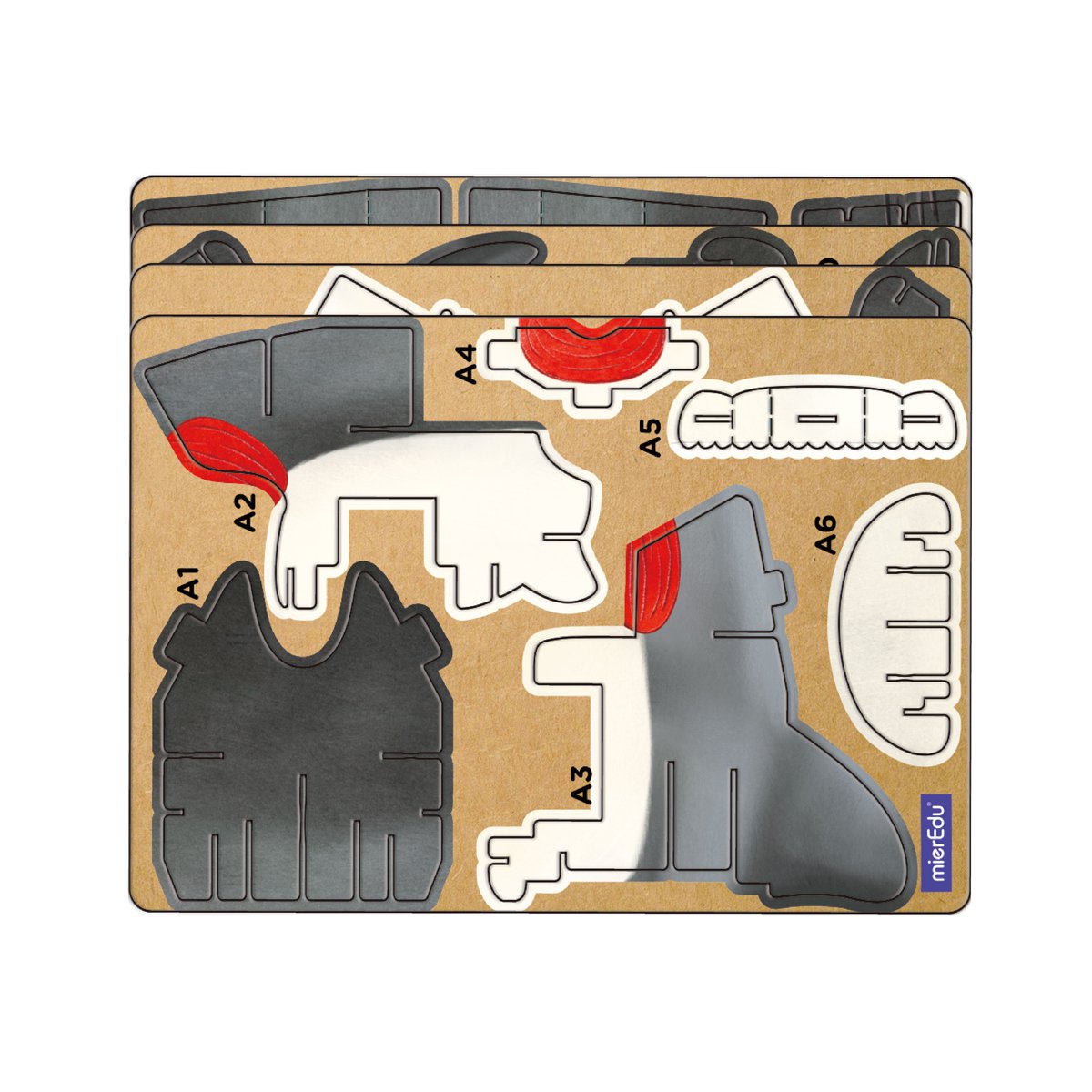 Mieredu - 3D Puzzel Build And Sound - Haai