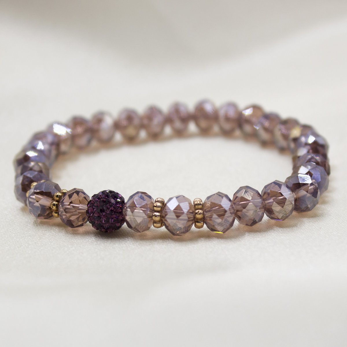 Armband Ilka aubergine