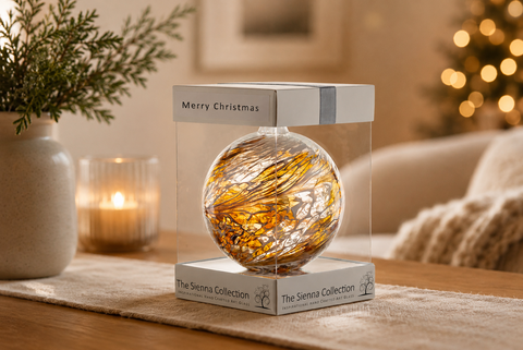 10cm Vriendschapsbal - Kerstbal - Pastel Goud