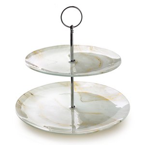 Taartplateau MARBELLO Grijs 20cm/25cm