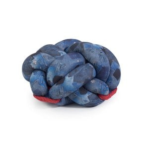Knotty Knot Groot knoopkussen - Jeansblauw