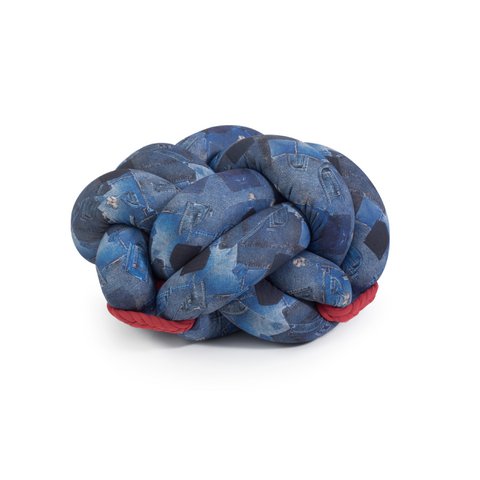 Knotty Knot Large Knot Cushion - Blue Jeans