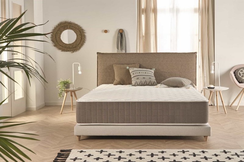 Colchón viscoelástico magnum -Beige - Grosor: 30 cm - Moonia