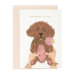 Thinking Of You Dog Greeting Card