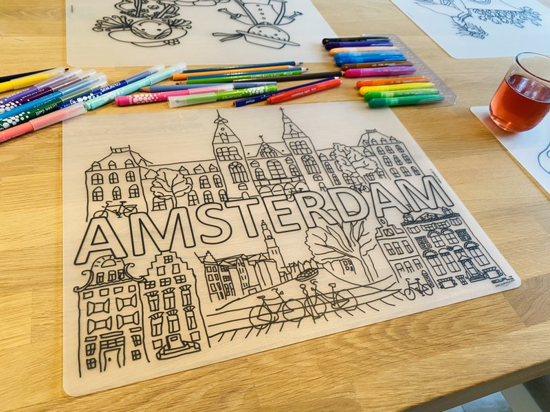 Herkleurbare placemat Rijksmuseum