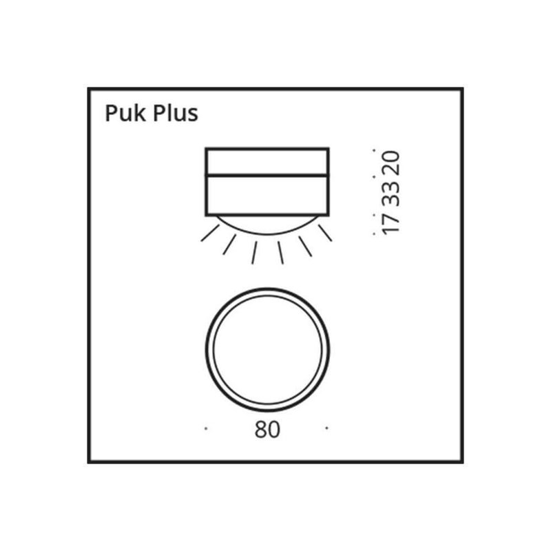 Lámpara LED de pared y techo Puk Plus