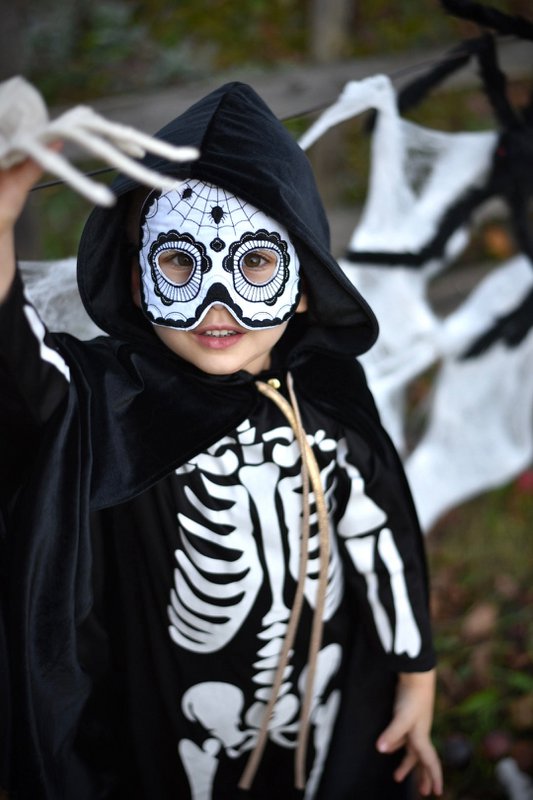 Skull mask "Black Halloween"