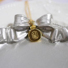 Midnight Rose Enamel Pendant Necklace