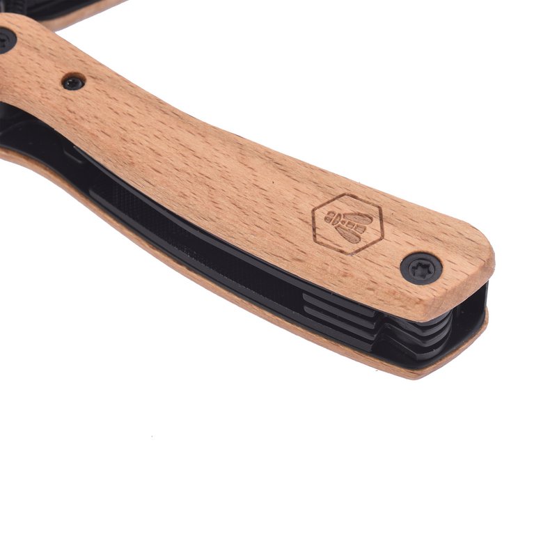 Pinza multifunzione nera Laguiole Wood di faggio nero