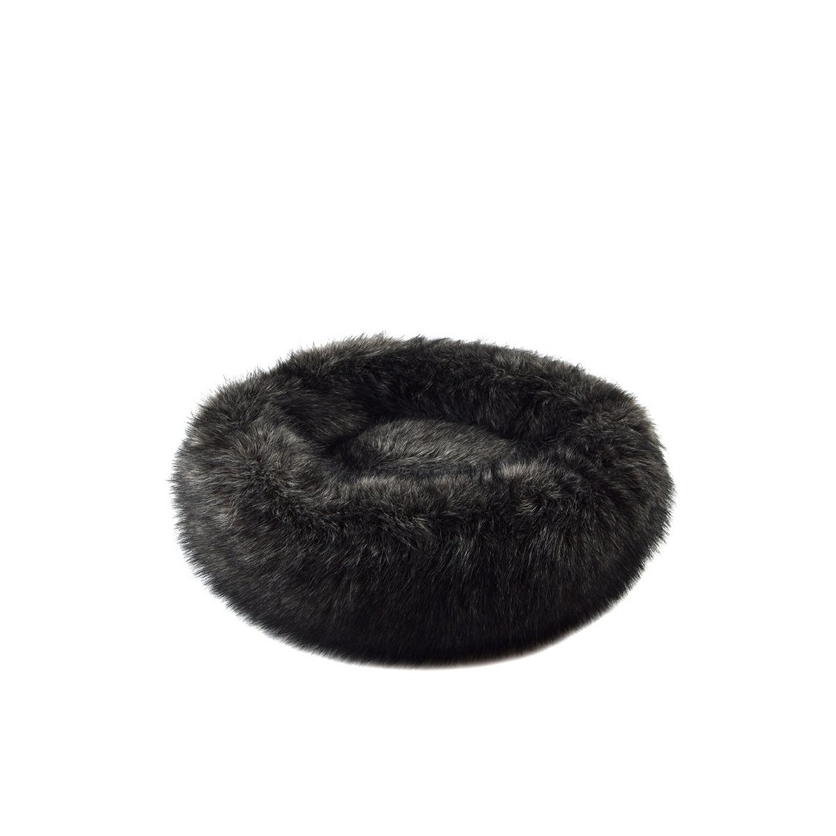Cama para perro piel sintética plateada 60x20