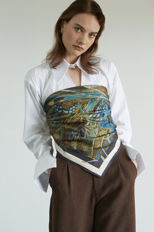 Foulard Medusa's Flower 100% Seta (3 colori)