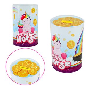 Toi Toys Spardose bedruckt mit Einhorn