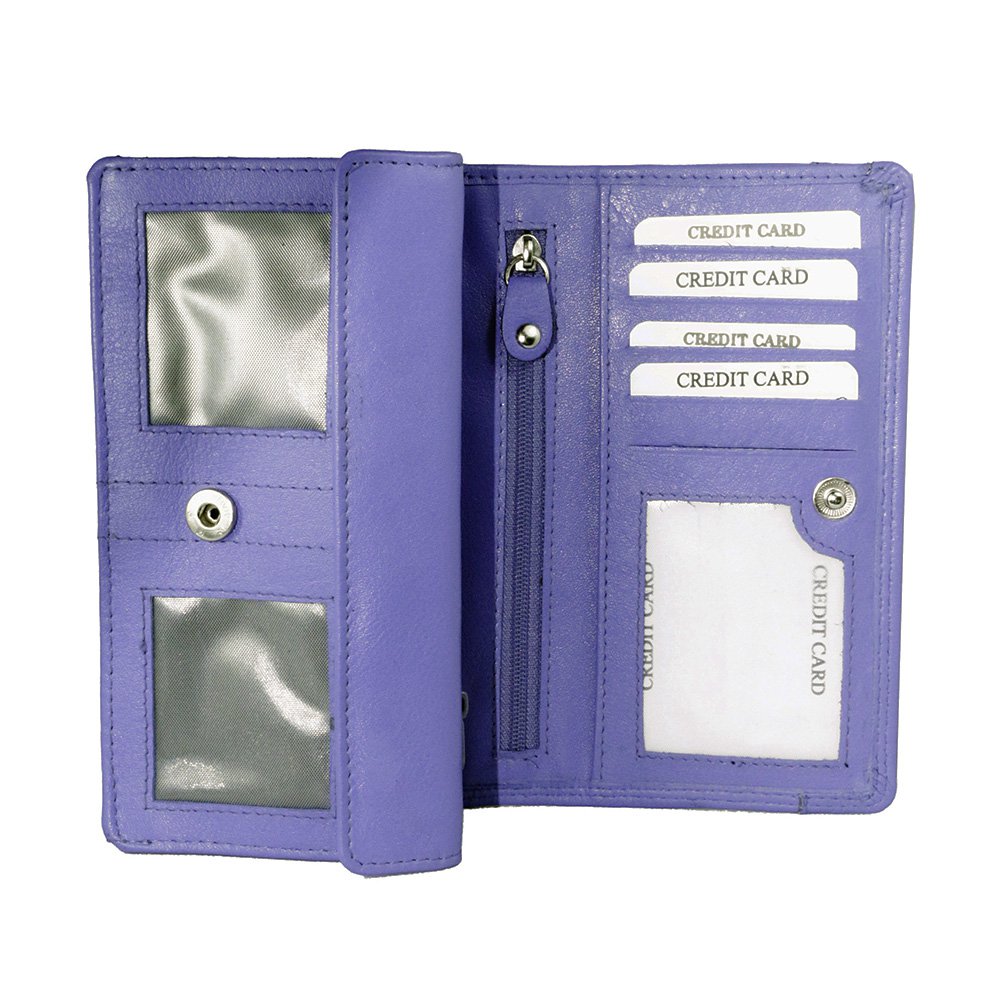 Portefeuille Femme en Cuir RFID - Portefeuille Femme en Cuir - Modèle Harmonica