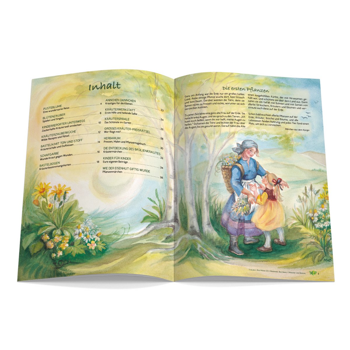Magazine pour enfants Waldorf - CURTAIN ON Numéro 131 Herbes sauvages, herbes médicinales