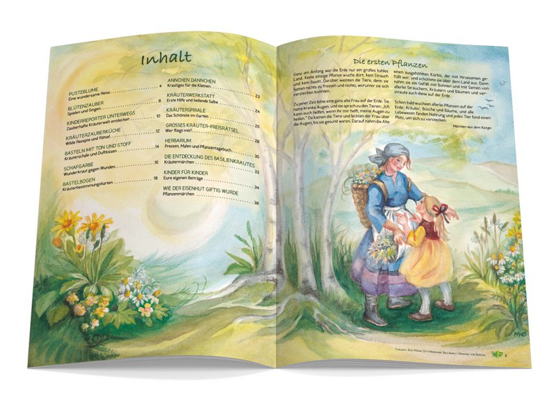 Magazyn dla dzieci Waldorf - KURTYNA NA Wydaniu 131 Dzikie zioła, zioła lecznicze