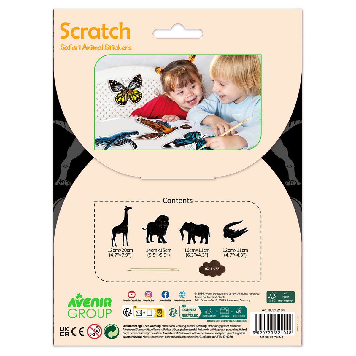 Scratch Stickers - Safaridieren