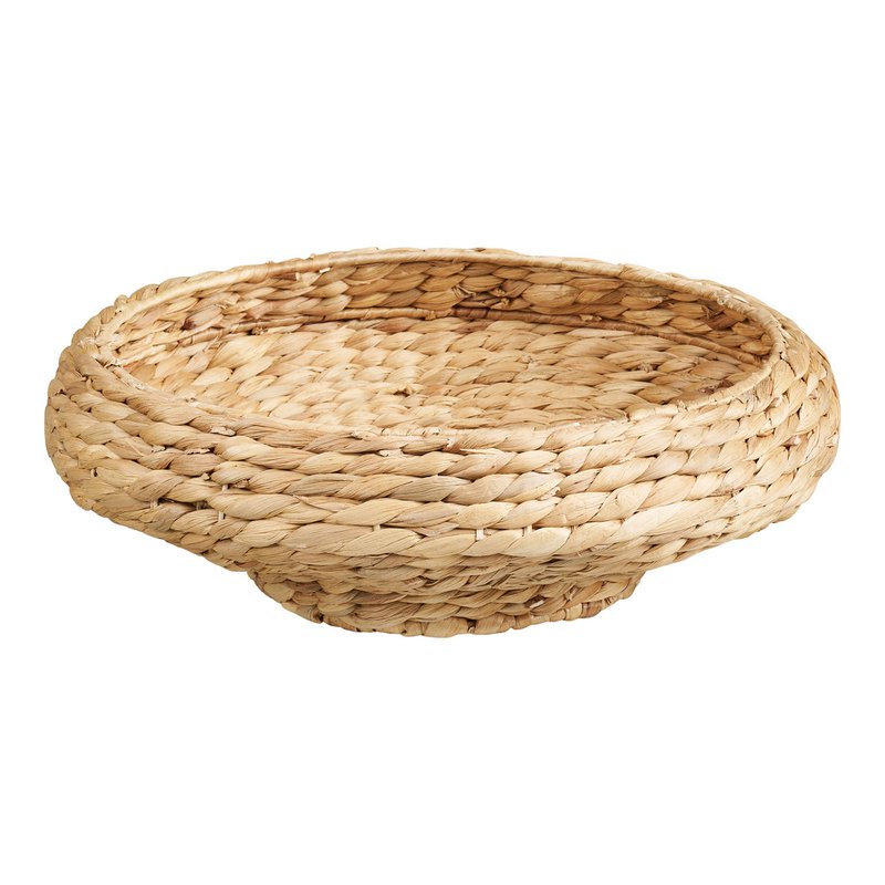 Frellesvig Tray, water hyacinth, natural, ø40x12cm