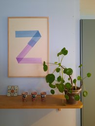 Poster letter D print - Creative Notes