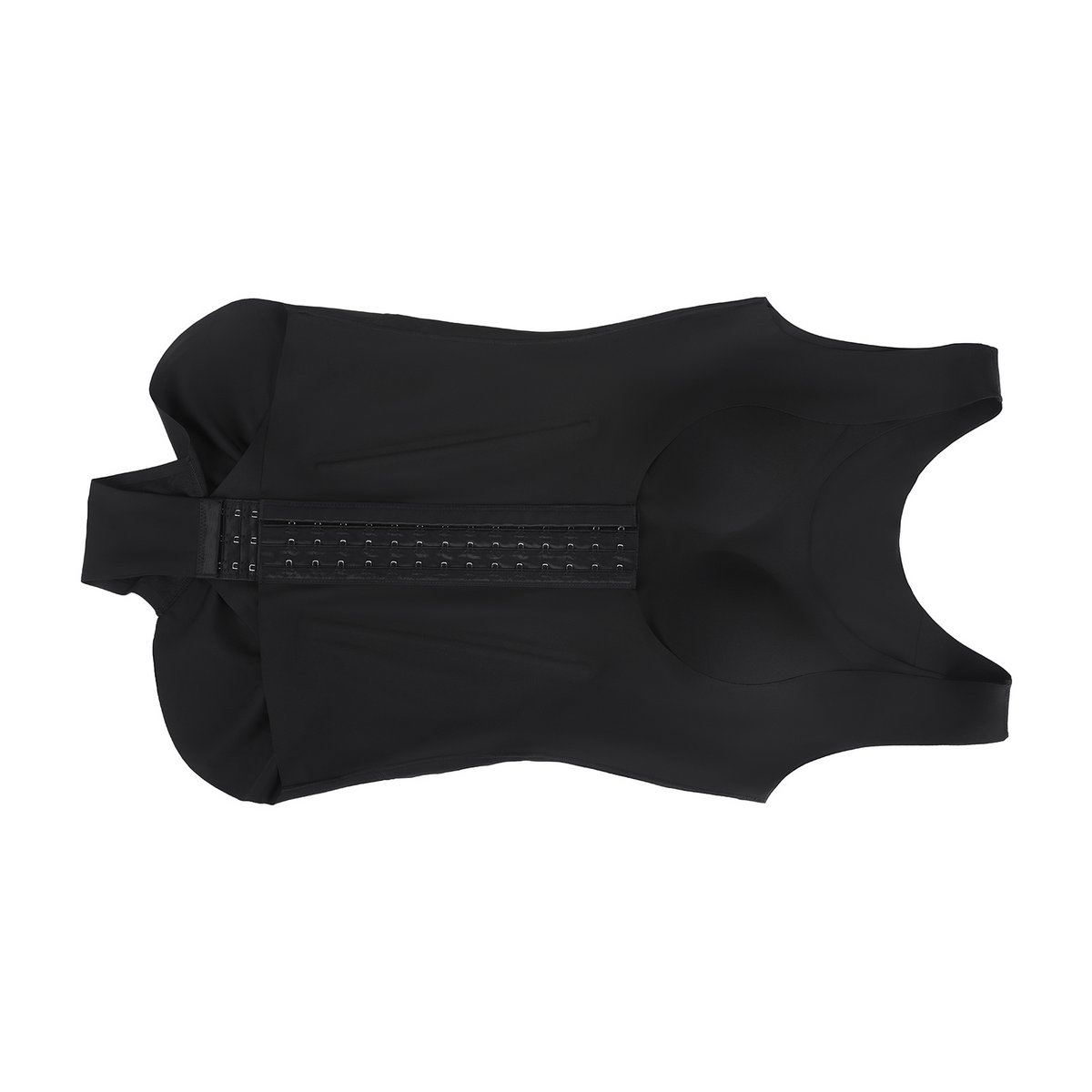 Shapewear 4-in-1 Waist Trainer Corset Bodysuit- Buttoned Tummy Control High Waist with Padded Bra