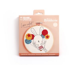EMBROIDERY SET FLYING RABBIT  Ø15CM