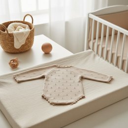 Tutina per bebè lavorata a maglia Nuvinokids® Soft Beige