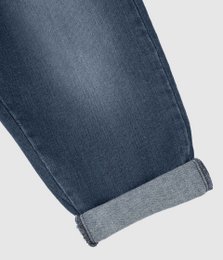 Baggy denim jeans til drenge – Mid Wash