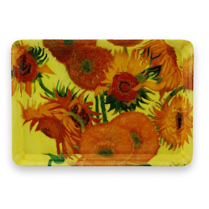 Mini tray, 21 x 14 cm, Sunflowers, Van Gogh