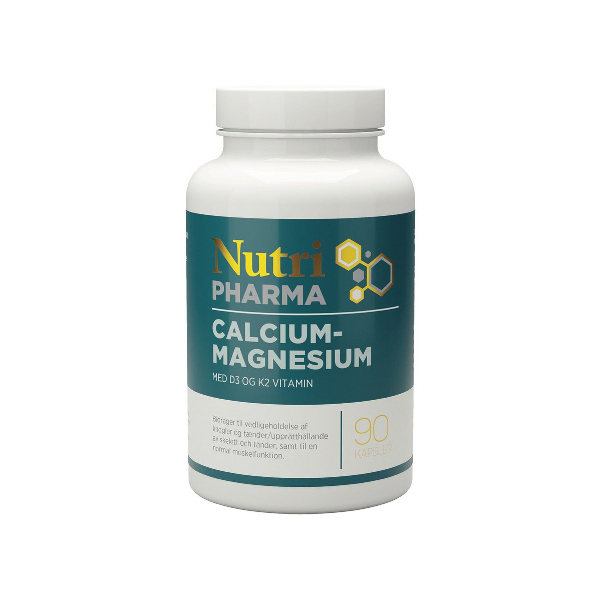 NutriPharma, CALCIUM-MAGNESIUM with vitamin D3 and K2 – 90 ch.