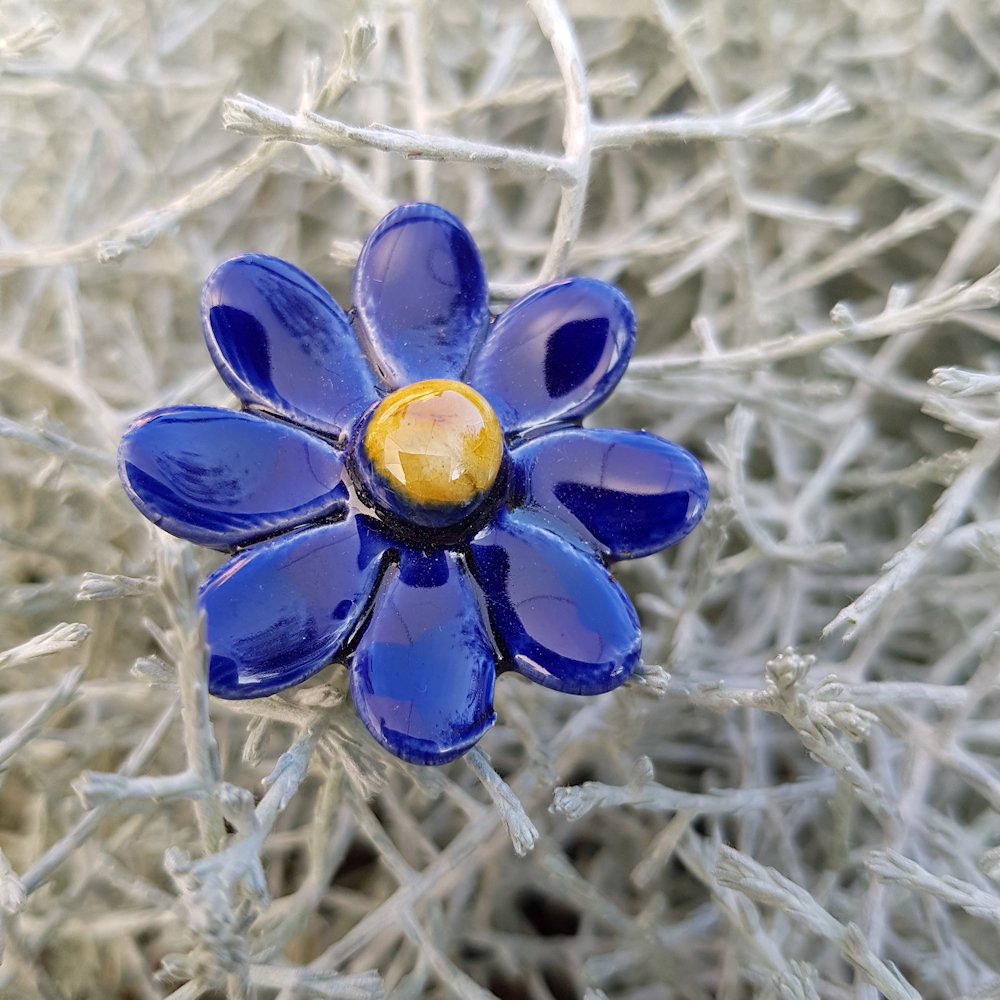 Daisy blue small 3.5 cm