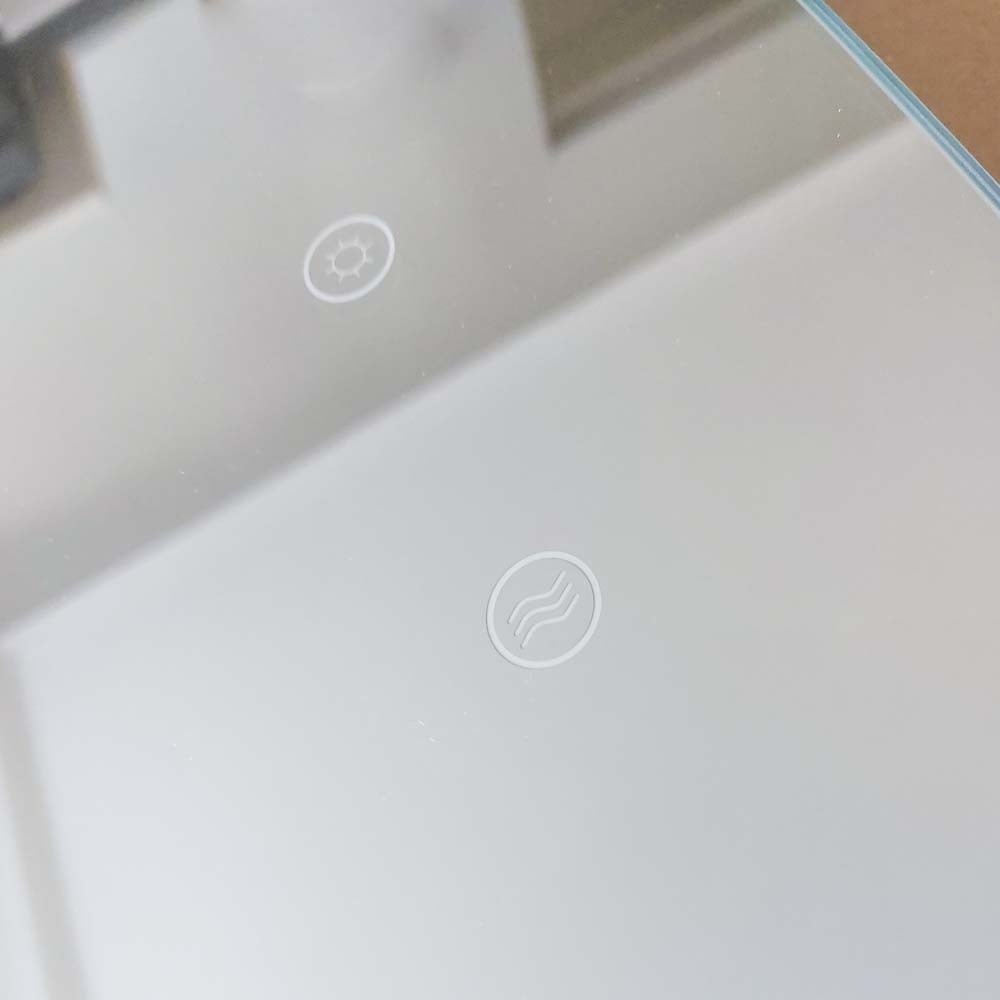 Badeværelsesspejl med belysning 60x100 cm – LED Anti-kondens Dæmpbar Oval