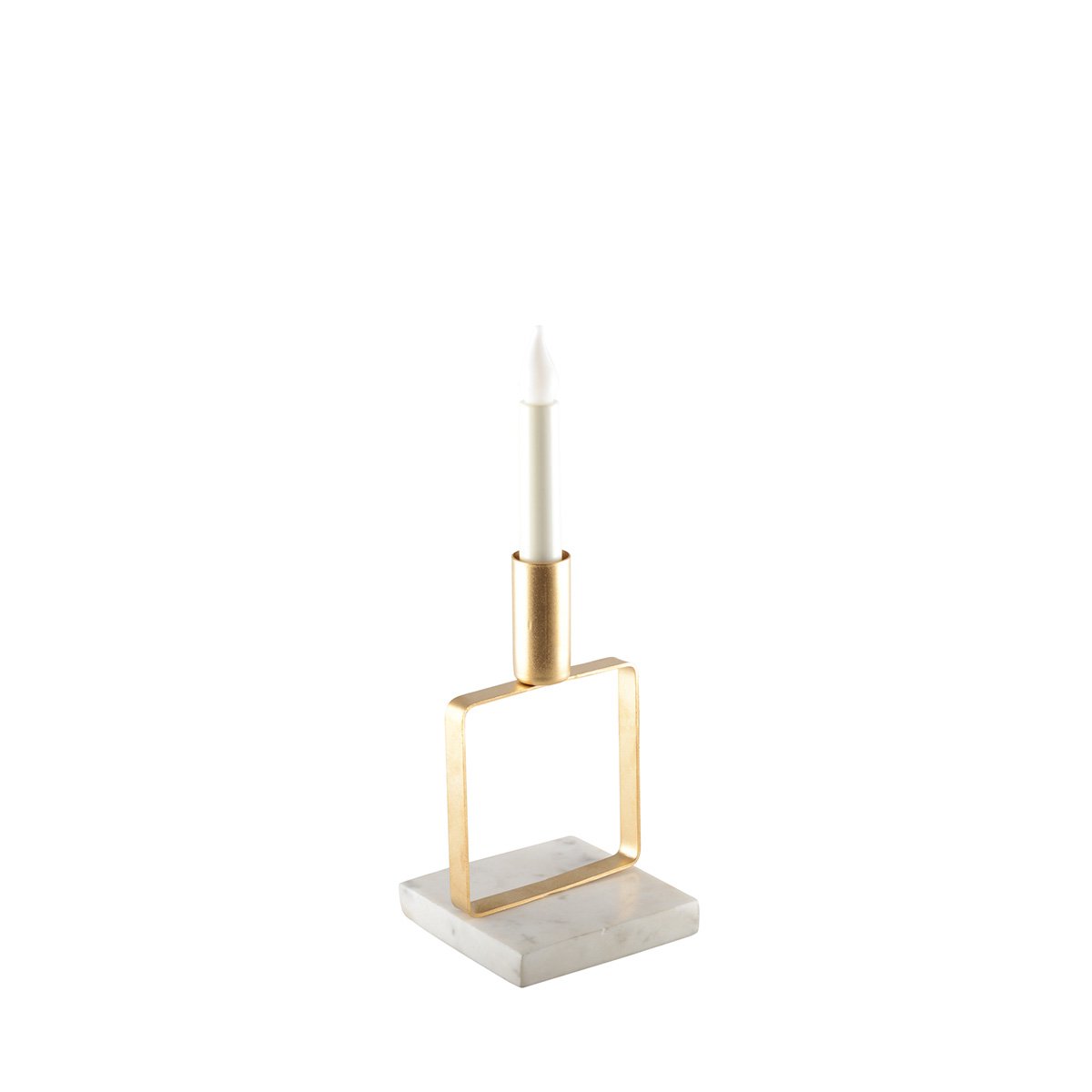MAT reife Goldene Kerzenhalter Marmorunterstützung H.17 cm