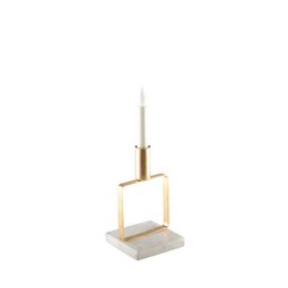 MAT reife Goldene Kerzenhalter Marmorunterstützung H.17 cm